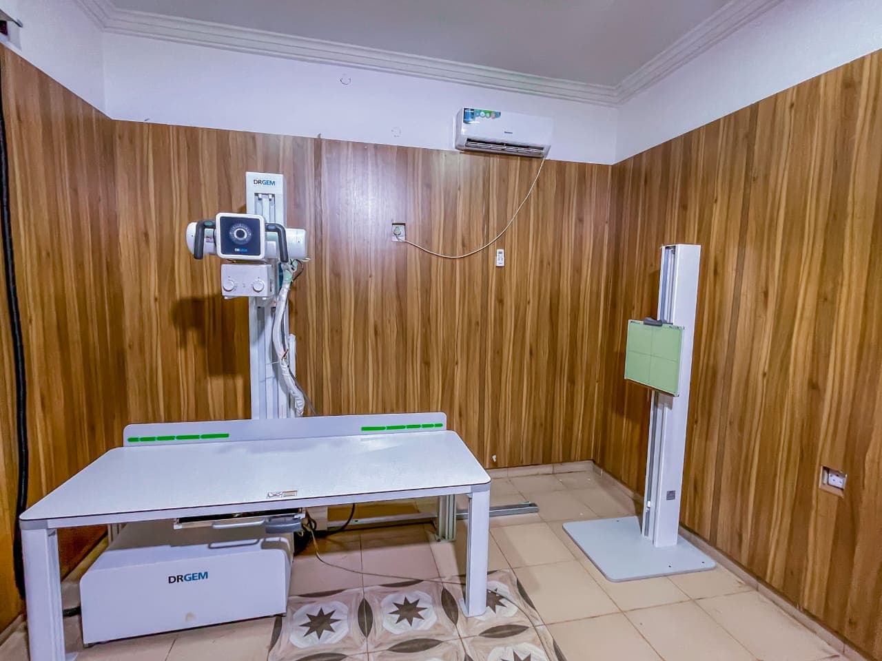 Modern X-ray equipment in the radiology department